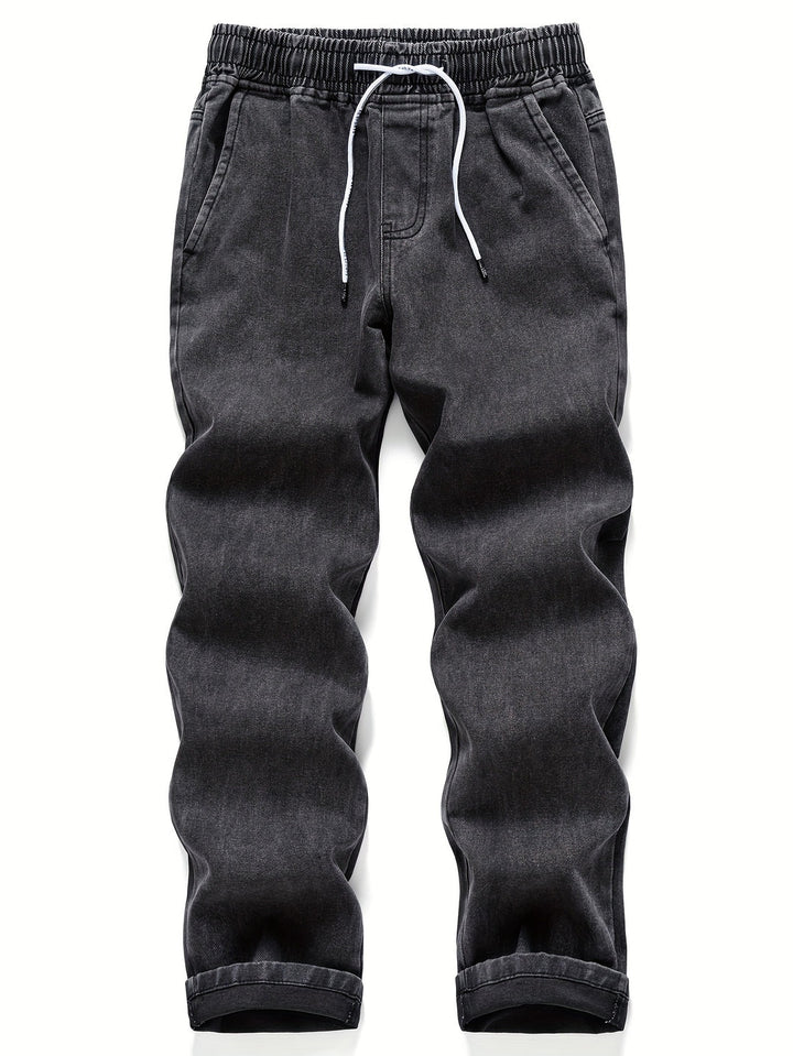 Men’s Jeans | Drawstring Waist | Casual & Comfortable | Outdoor Activities | Denim