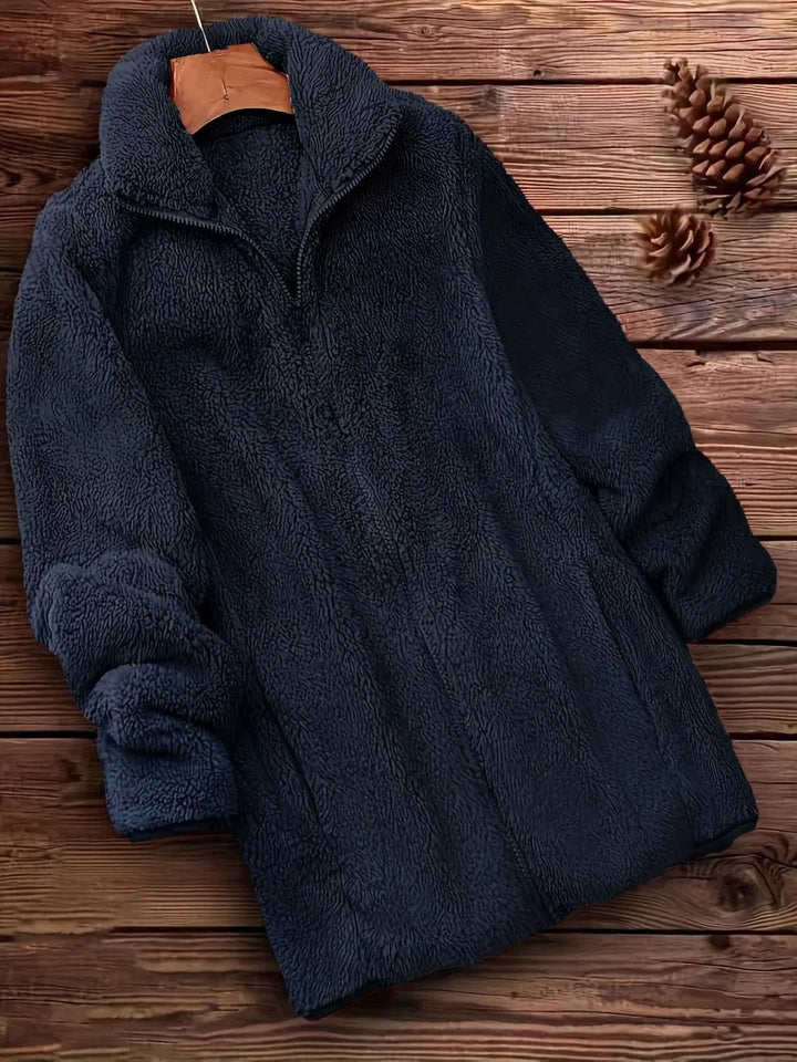 Fluffy Jacket Womens | Cozy Zip Jacket | Winter Clothing