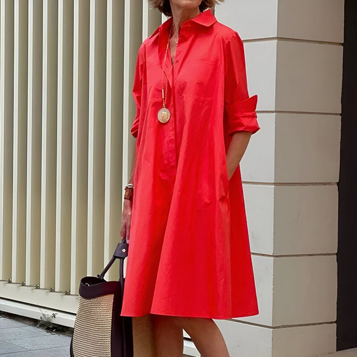Women’s Dress | Shirt Style & Collar | Long Sleeves | Sleek Office Look