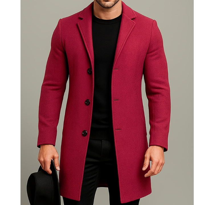 Mens Winter Jackets | Long Tailored Overcoat | Elegant Mens Clothing