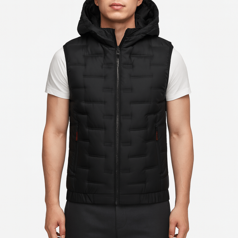 Men's Vests | Padded Hooded Style | Modern Mens Clothing