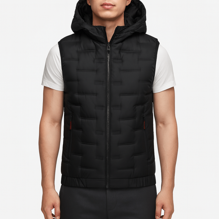 Men's Vests | Padded Hooded Style | Modern Mens Clothing