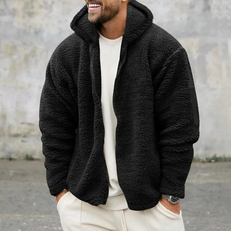 Men’s Jacket | Reversible Zip-Up Hoodie | Casual Loose Fit
