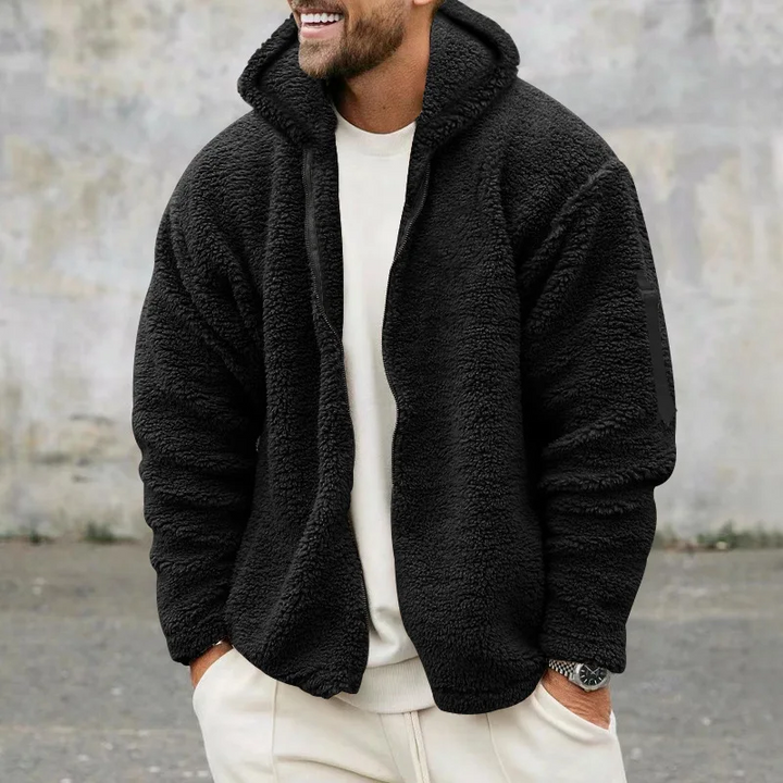 Men’s Jacket | Reversible Zip-Up Hoodie | Casual Loose Fit