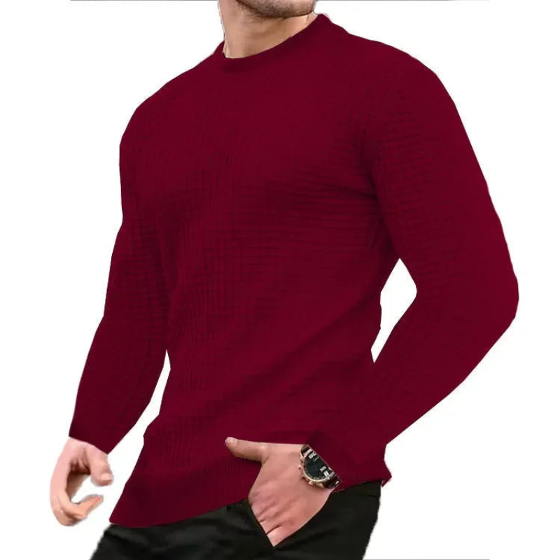 Men’s Sweatshirt | Casual Knit Long Sleeve | Fall & Winter Pullover