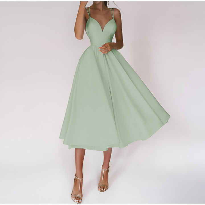 Women's Dress | V Neck Midi Dresses | Elegant Party Clothing