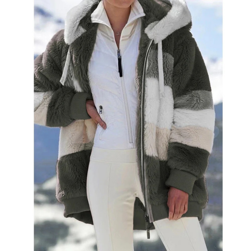 Women's Jacket | Oversized Hooded Coat | Casual Zip-Up Hoodie