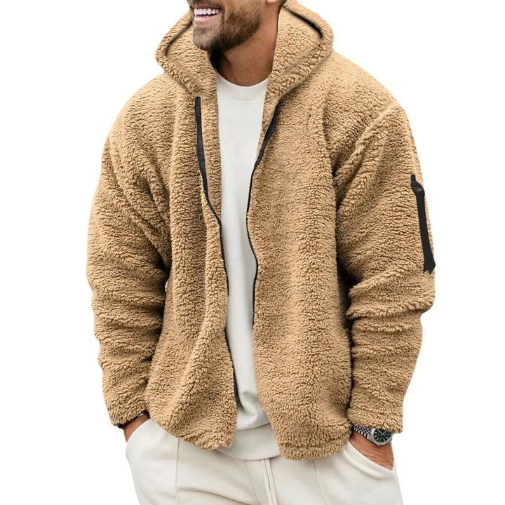 Men’s Jacket | Reversible Zip-Up Hoodie | Casual Loose Fit
