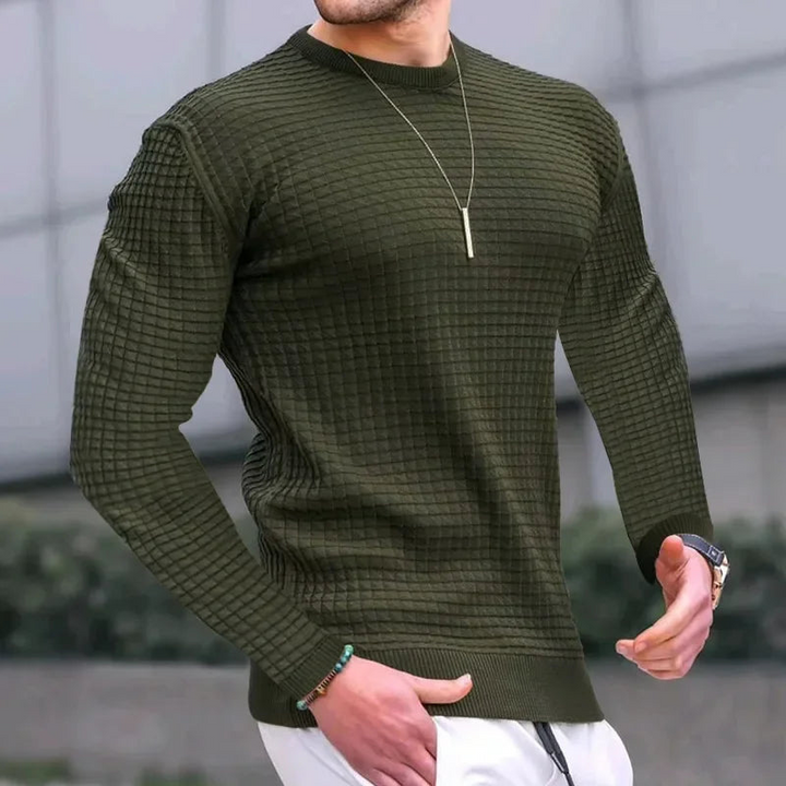 Men’s Sweatshirt | Casual Knit Long Sleeve | Fall & Winter Pullover
