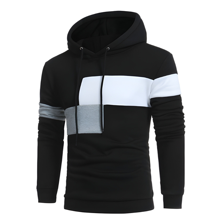 Men's Hoodies | Color Block Pullover | Winter Mens Clothing