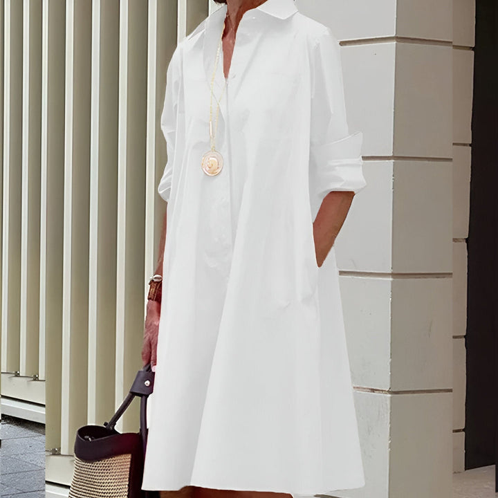 Women’s Dress | Shirt Style & Collar | Long Sleeves | Sleek Office Look