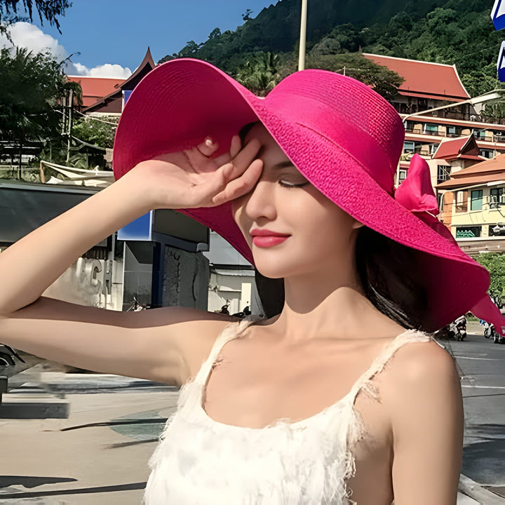 Women’s Sun Hat  | Lightweight & Soft | Beachwear Essential | Straw, Raffia