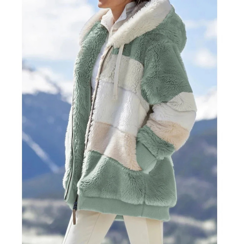 Women's Jacket | Oversized Hooded Coat | Casual Zip-Up Hoodie