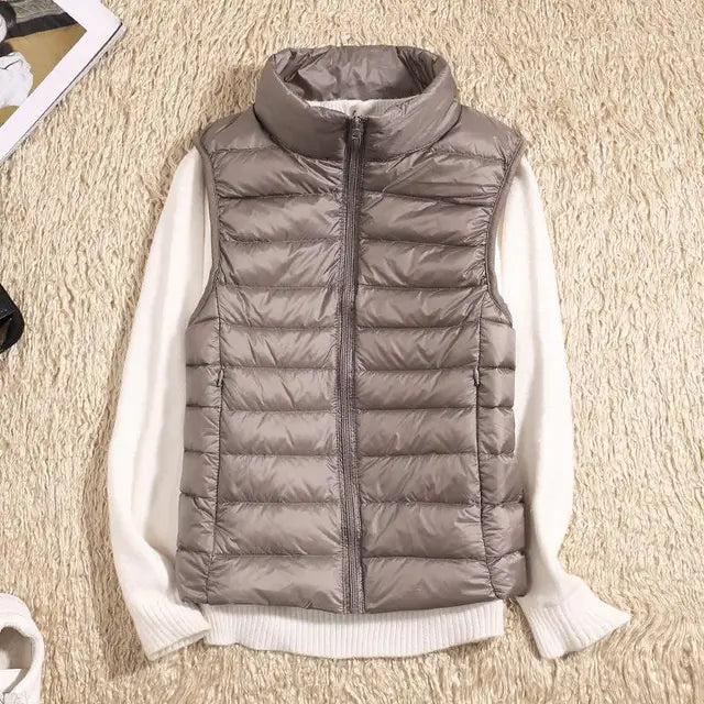 Women’s Down Vest Jacket | Ultralight Winter Sleeveless Coat