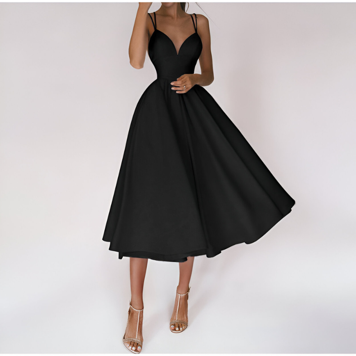 Women's Dress | V Neck Midi Dresses | Elegant Party Clothing