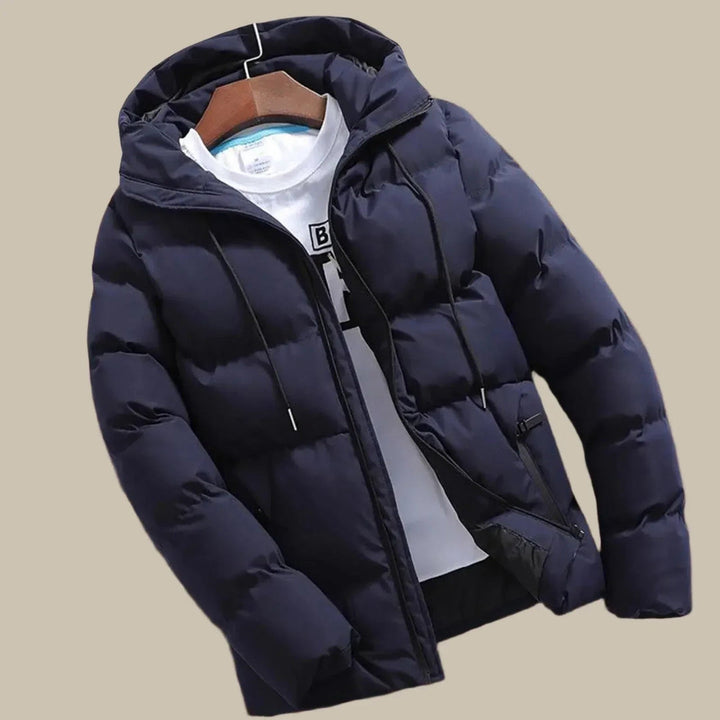 Mens Winter Jackets | Hooded Warm Puffer | Classic Mens Clothing