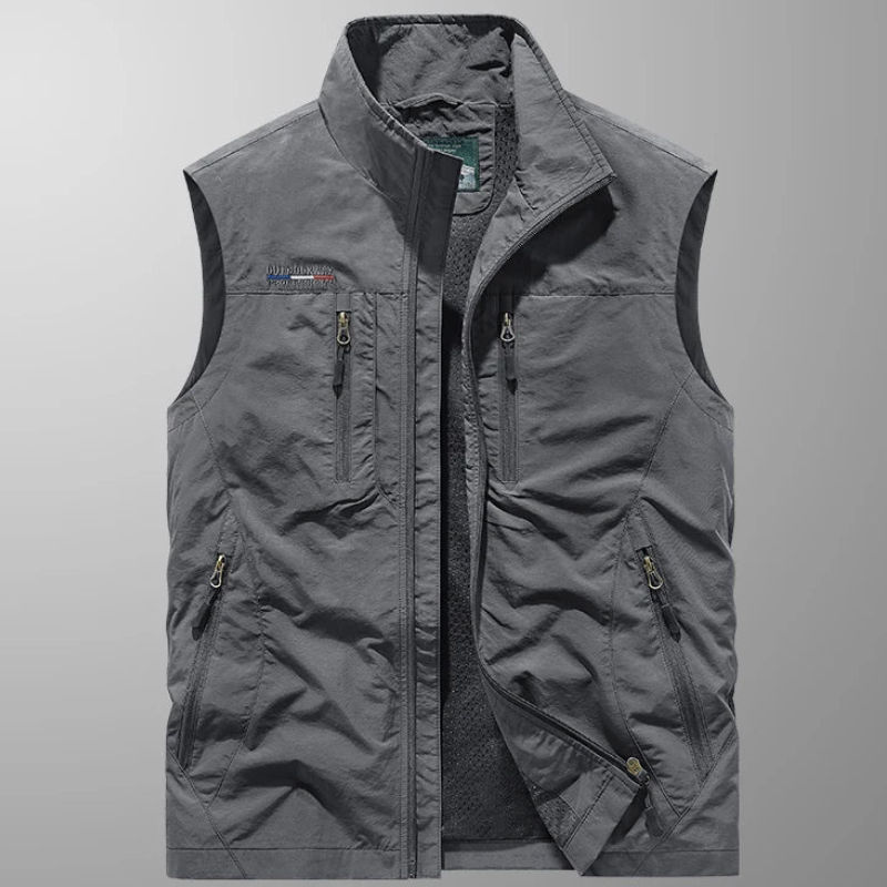 Mens Vest | Outdoor Utility Pocket Design | Practical Mens Clothing