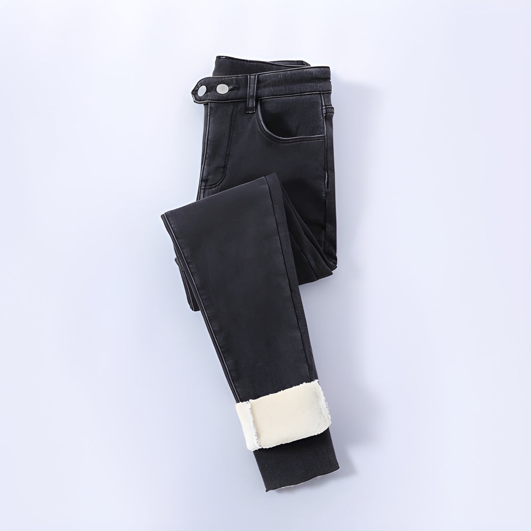 Women’s Thermal Pants | Warm Plush Lining | Stretch & Machine-Washable | Cotton