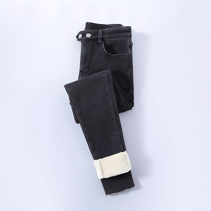 Women’s Thermal Pants | Warm Plush Lining | Stretch & Machine-Washable | Cotton