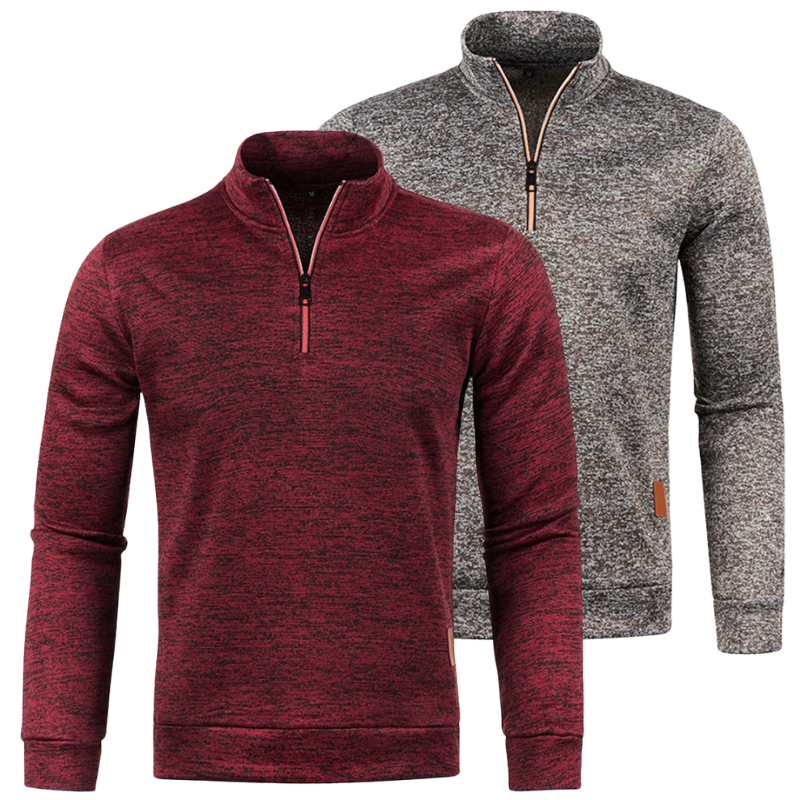 Men's Sweatshirt | Two-Pack Half Zip | Essential Mens Clothing