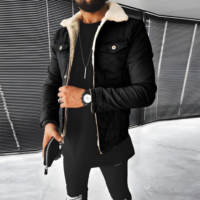 Men’s winter Jacket | Denim Lined Casual Coat | Everyday Winter Wear