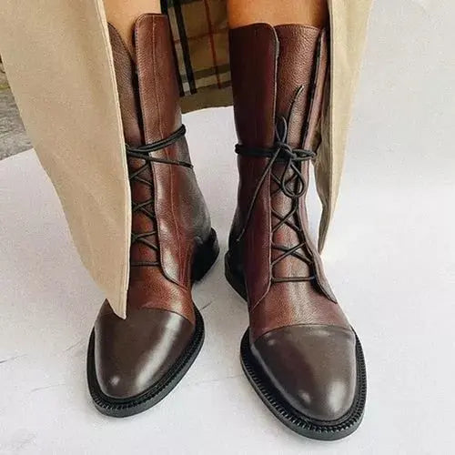 Women’s Boots | Lace-Up Knee High Boots  | Elegant Design Shoes