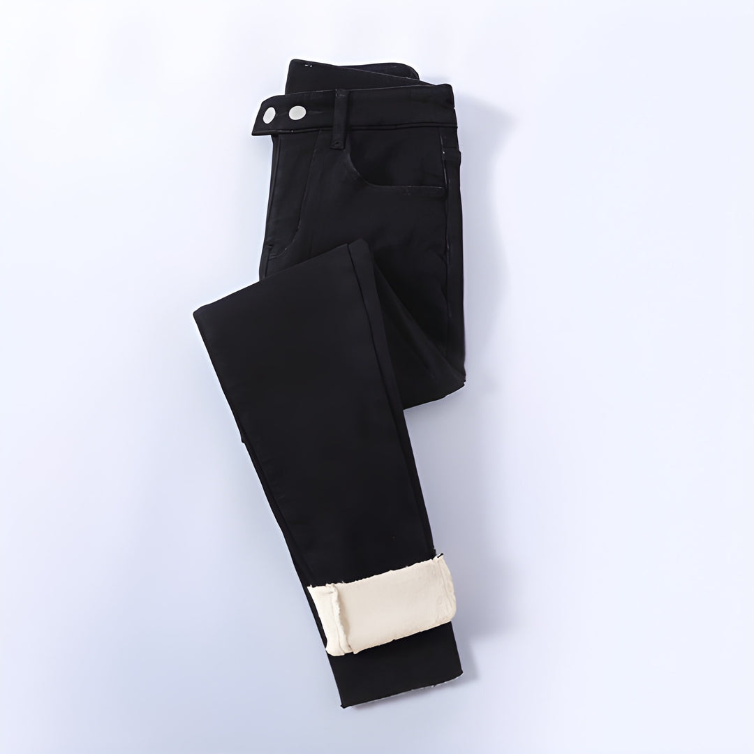 Women’s Thermal Pants | Warm Plush Lining | Stretch & Machine-Washable | Cotton