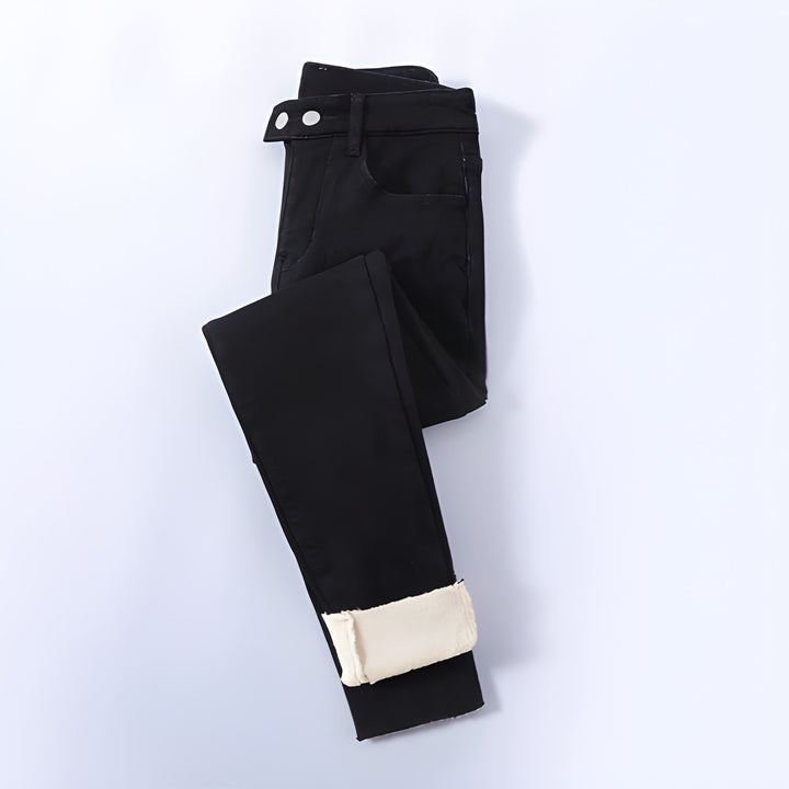 Women’s Thermal Pants | Warm Plush Lining | Stretch & Machine-Washable | Cotton