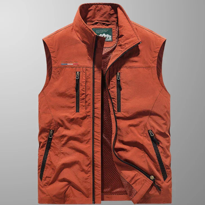 Mens Vest | Outdoor Utility Pocket Design | Practical Mens Clothing