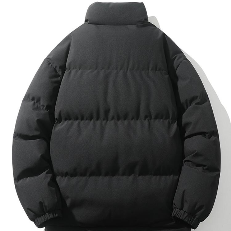 Men’s Winter Jacket | Padded Stand Collar | Relaxed Fit Casual Coat
