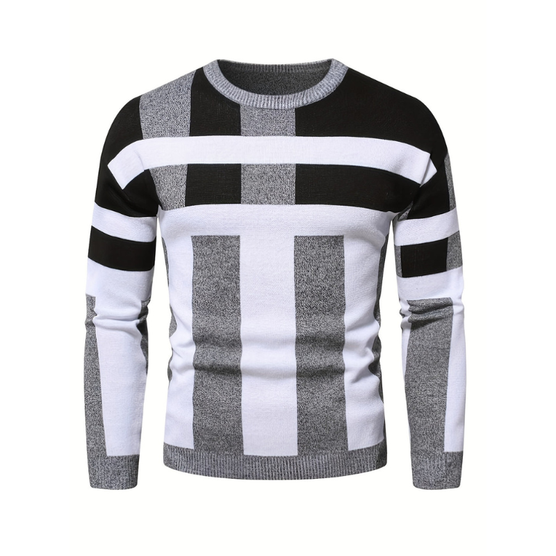 Men’s Sweatshirt | Winter Knit Mens Clothing | Round Neck