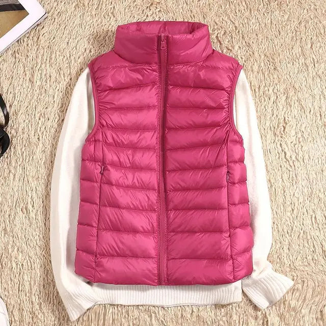Women’s Down Vest Jacket | Ultralight Winter Sleeveless Coat