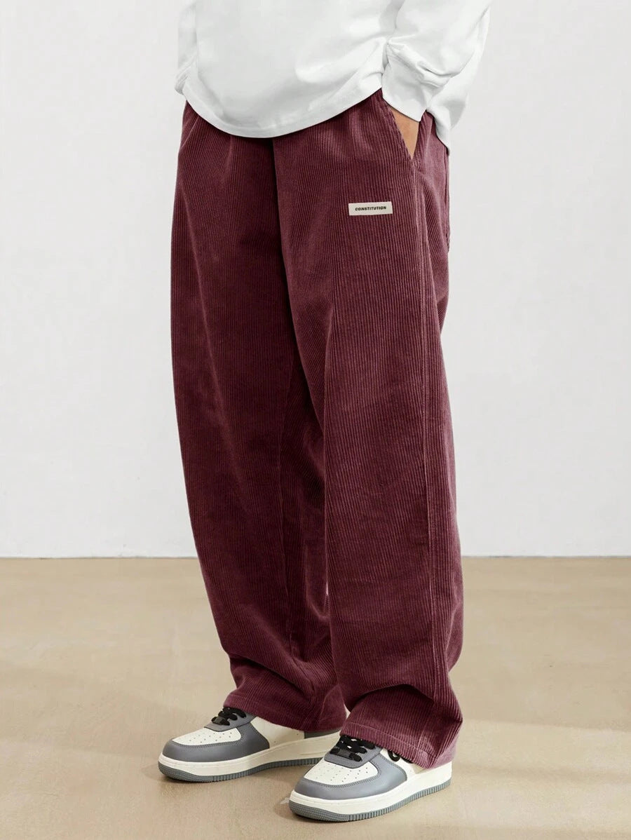 Men's Corduroy Pants | Loose-Fit & Straight Leg | Casual & Comfortable | Timeless Style