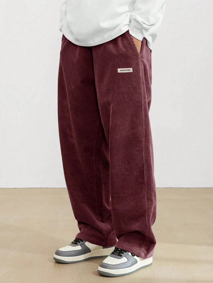 Men's Corduroy Pants | Loose-Fit & Straight Leg | Casual & Comfortable | Timeless Style