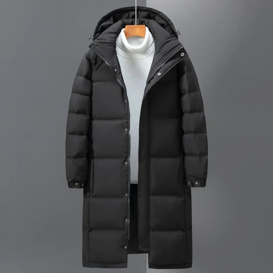 Men’s Winter Jacket | Long Hooded Parka | Thick And Warm