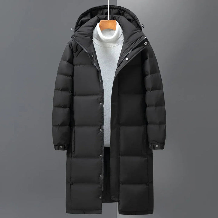 Men’s Winter Jacket | Long Hooded Parka | Thick And Warm
