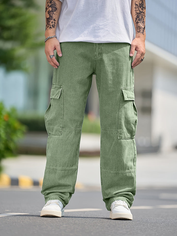 Men’s Jeans | Loose Fit Barrel Style | Multi-Pocket Design | Premium Cotton
