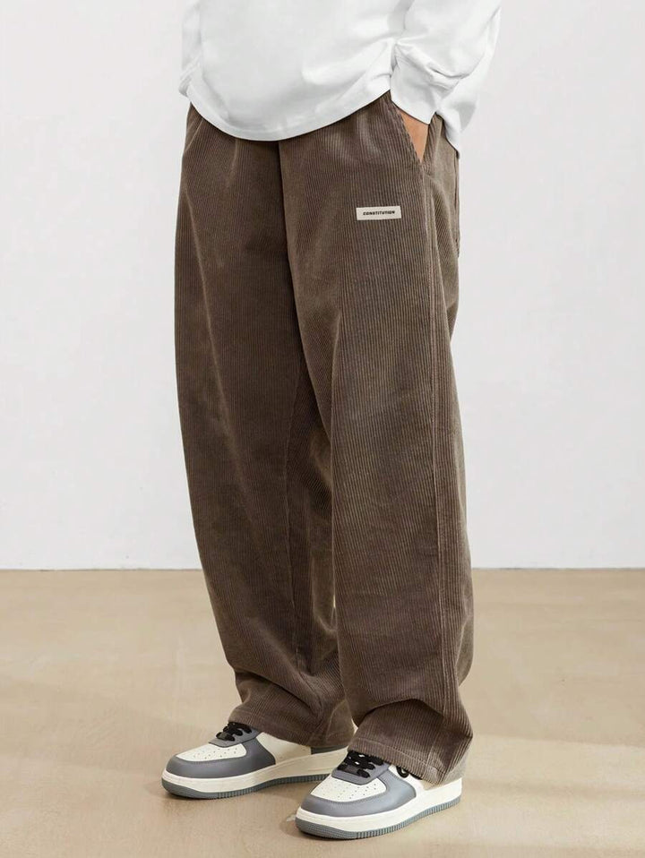 Men's Corduroy Pants | Loose-Fit & Straight Leg | Casual & Comfortable | Timeless Style