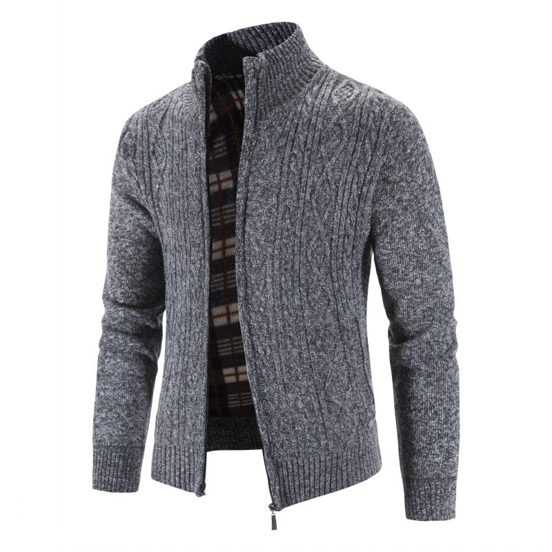 Mens Winter Jackets | Warm Zip Knit Jacket Style | Everyday Mens Clothing