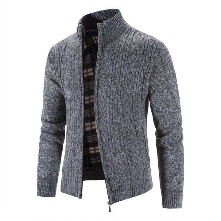 Mens Winter Jackets | Warm Zip Knit Jacket Style | Everyday Mens Clothing