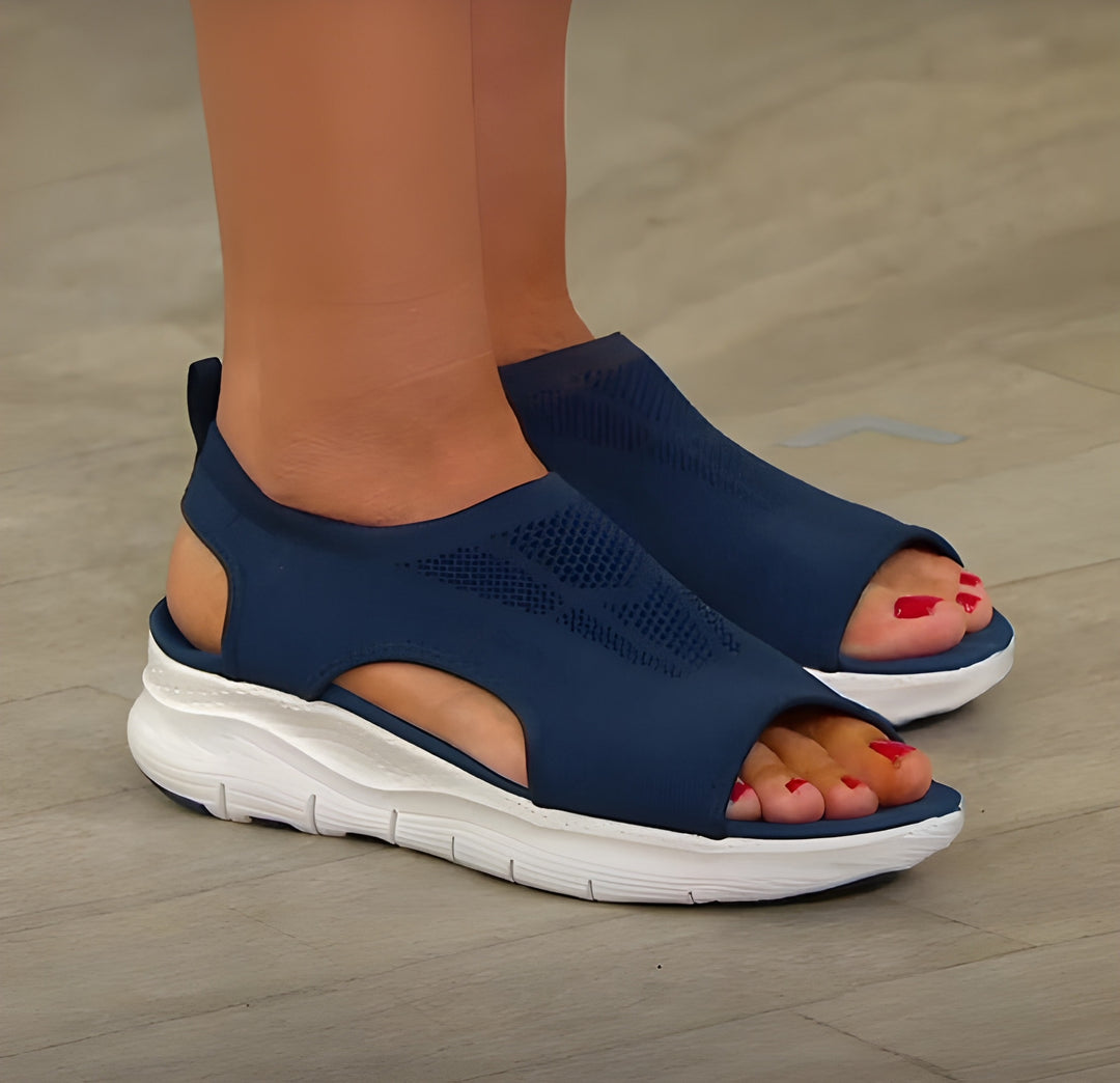Women's Platform Sandals | Mesh Open Toe | Lightweight & Breathable | Wedge Sole