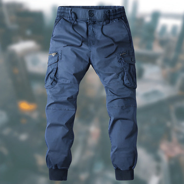 Men’s Cargo Trousers | Casual Joggers | Elastic Waist | Mens Clothing
