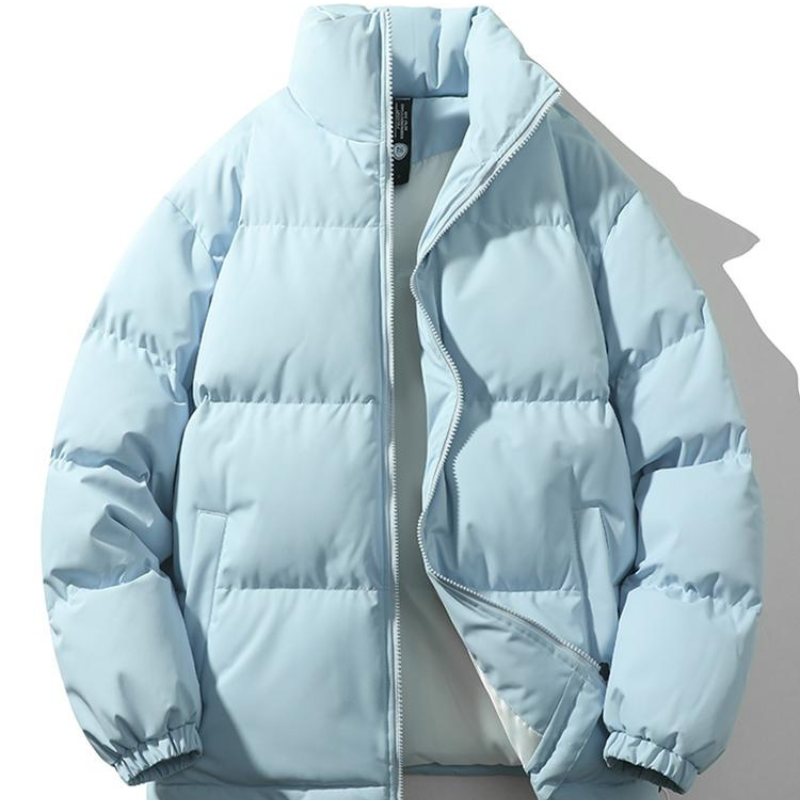 Men’s Winter Jacket | Padded Stand Collar | Relaxed Fit Casual Coat