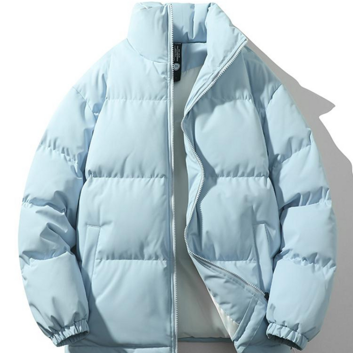Men’s Winter Jacket | Padded Stand Collar | Relaxed Fit Casual Coat