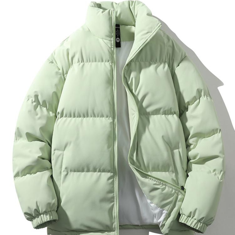 Men’s Winter Jacket | Padded Stand Collar | Relaxed Fit Casual Coat