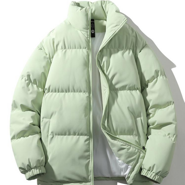 Men’s Winter Jacket | Padded Stand Collar | Relaxed Fit Casual Coat