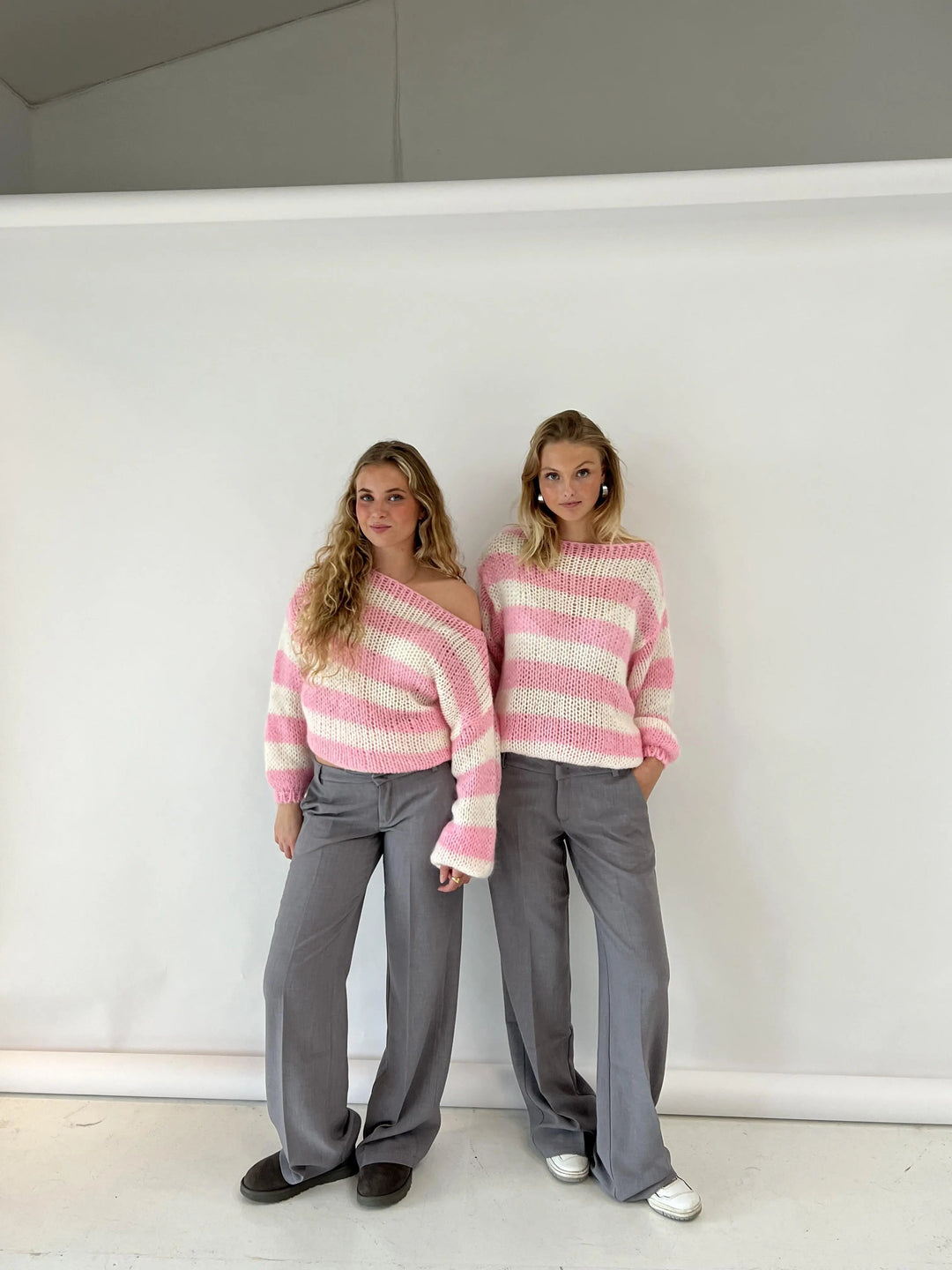 Womens Jumpers | Cozy Striped Oversized | Casual Womens Clothing