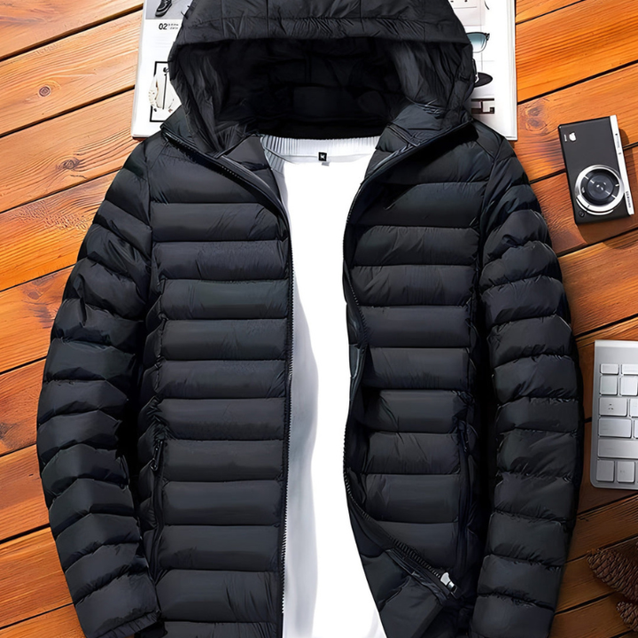 Mens Winter Jackets | Lightweight Puffer Hood | Modern Mens Clothing