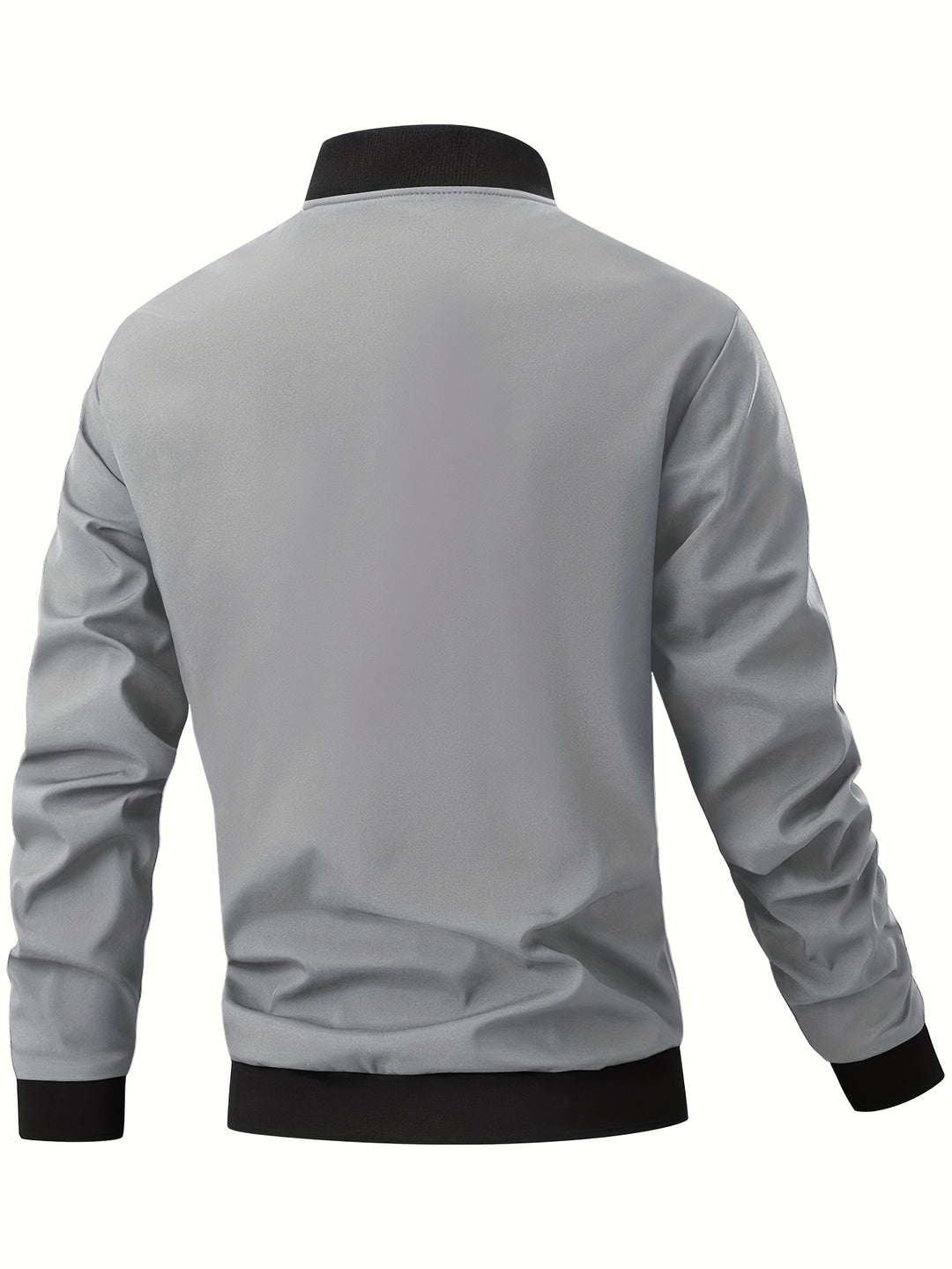Men’s Bomber Jacket | Windproof & Multiple Pockets | Zipper Closure | Spring & Autumn