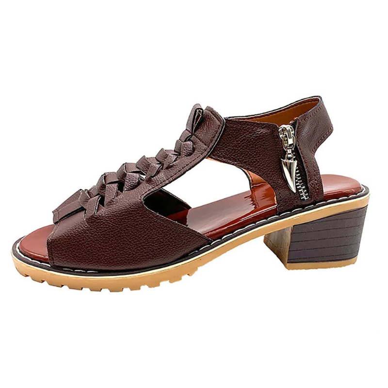 Women’s Shoes | Square Chunky Heel | Open Toe Wedge